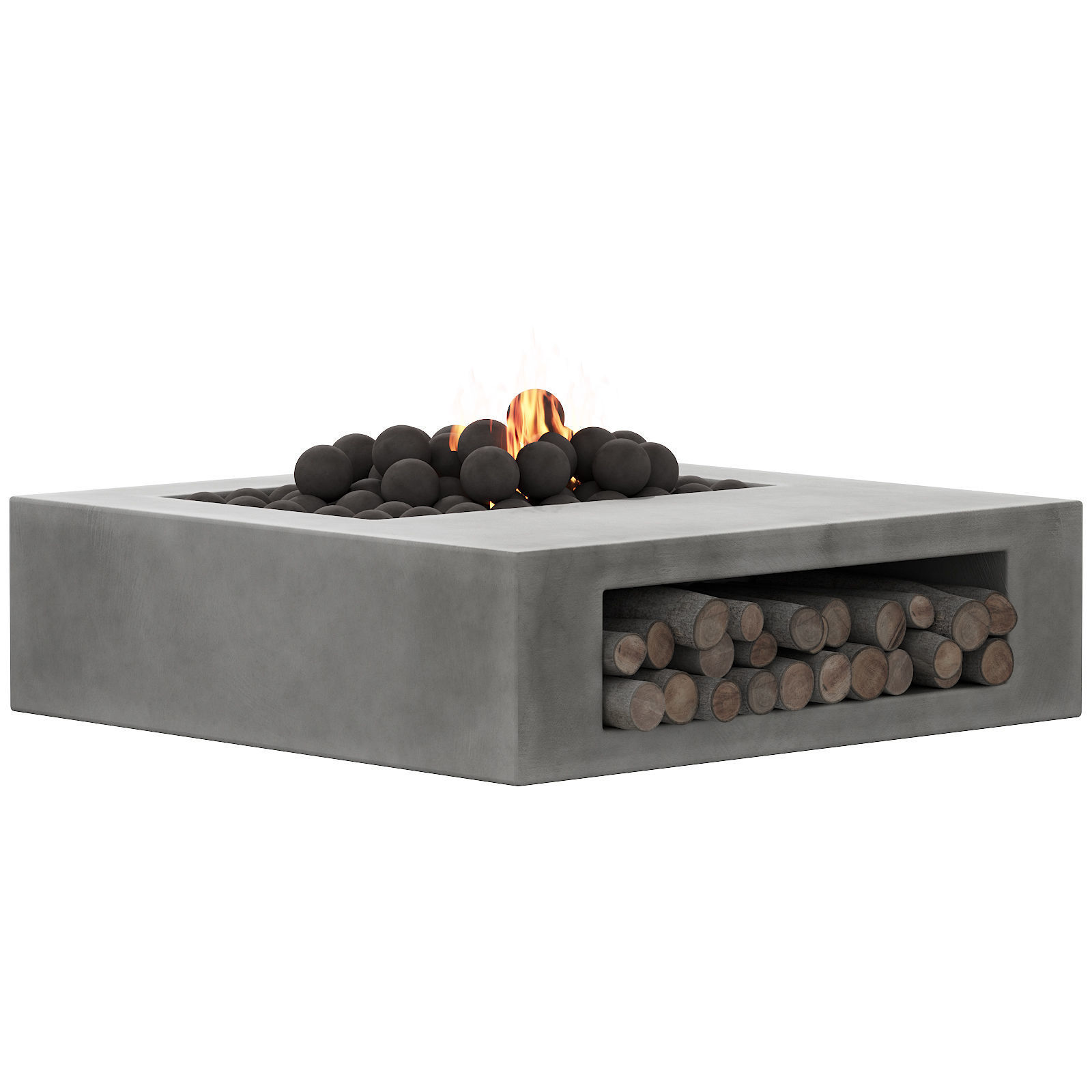 033 Concrete BBQ Light 00 3D model_7