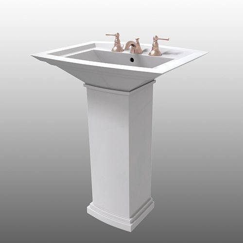 Bathroom Sink Low-poly 3D model