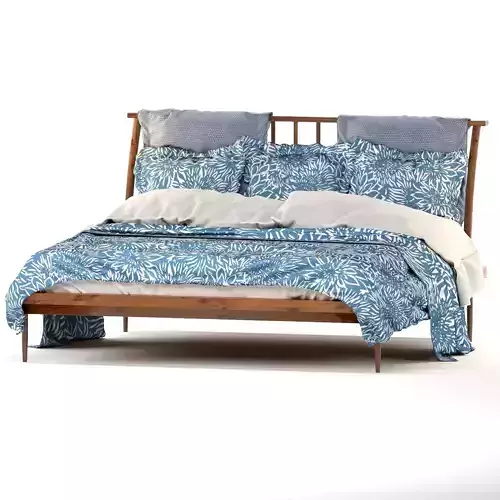bed - chic mid bed-01  3D model