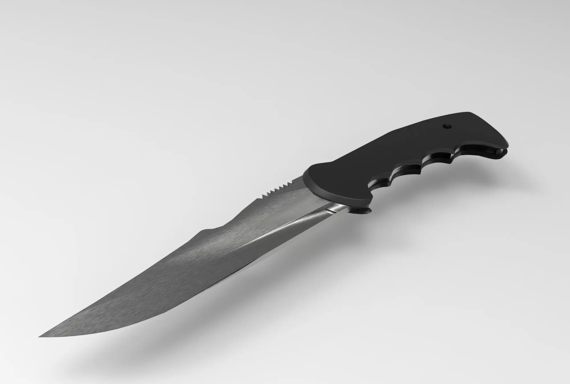 Combat Knife 3D model_0