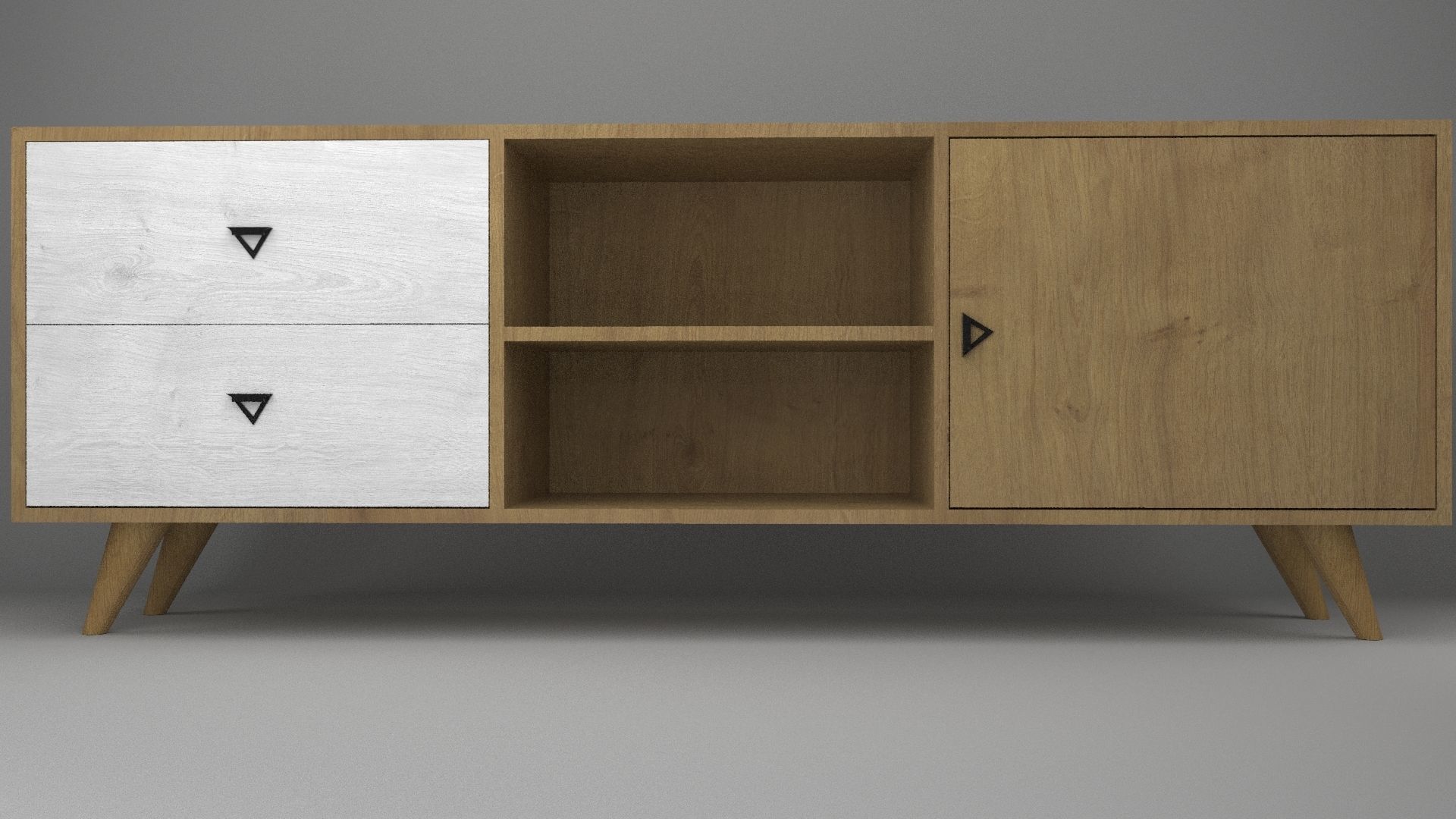 TV Table free 3D Model 3D model_3