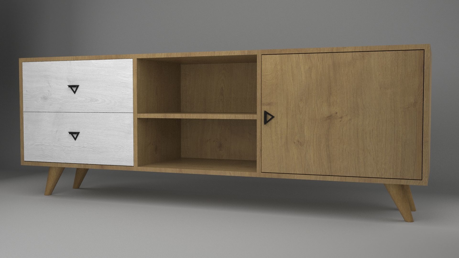 TV Table free 3D Model 3D model_1