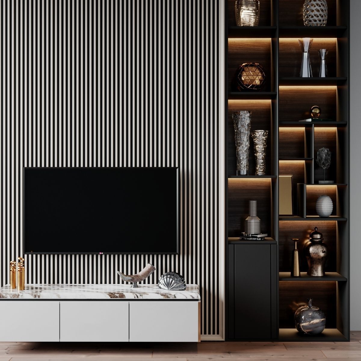 tv set 185 3D model_4