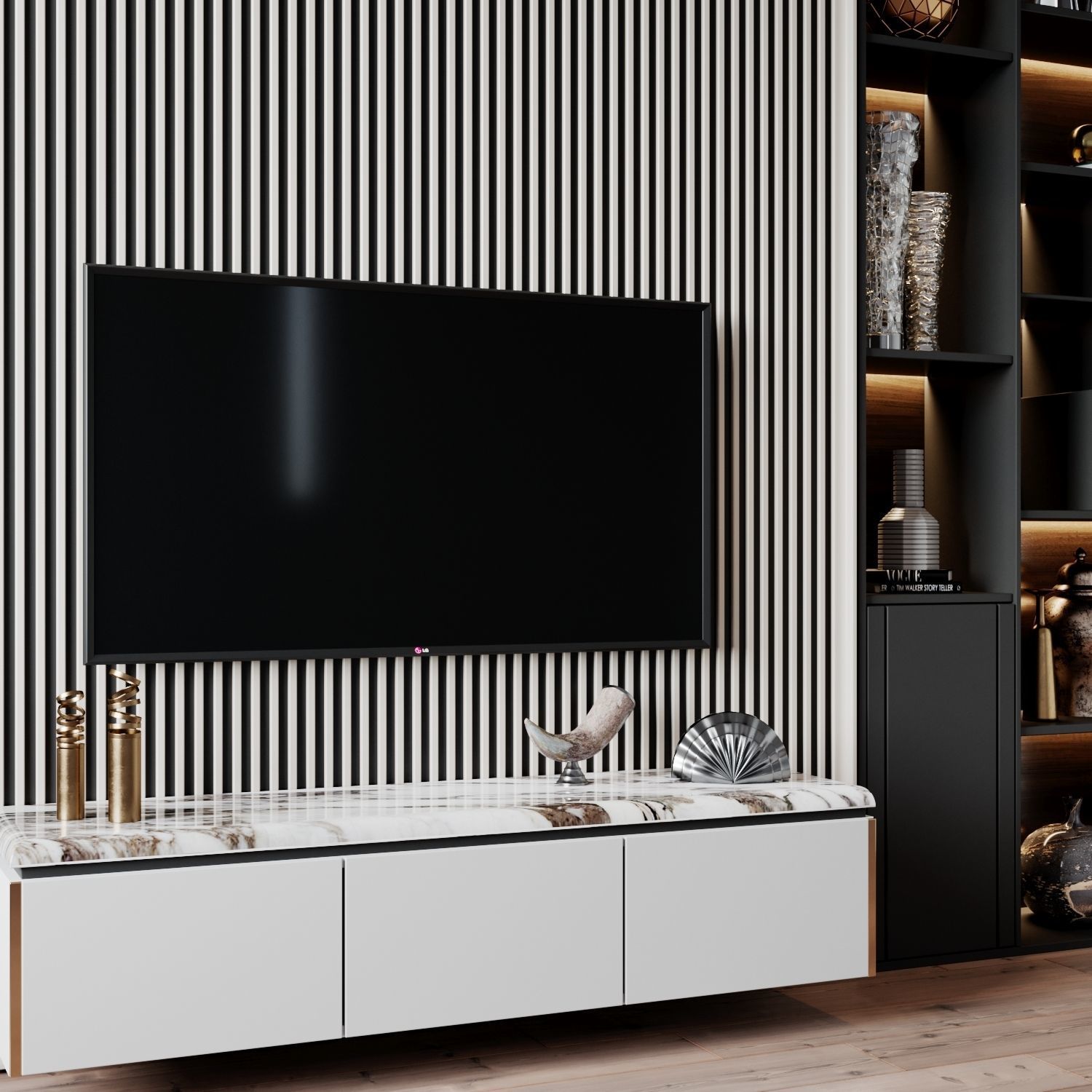 tv set 185 3D model_3