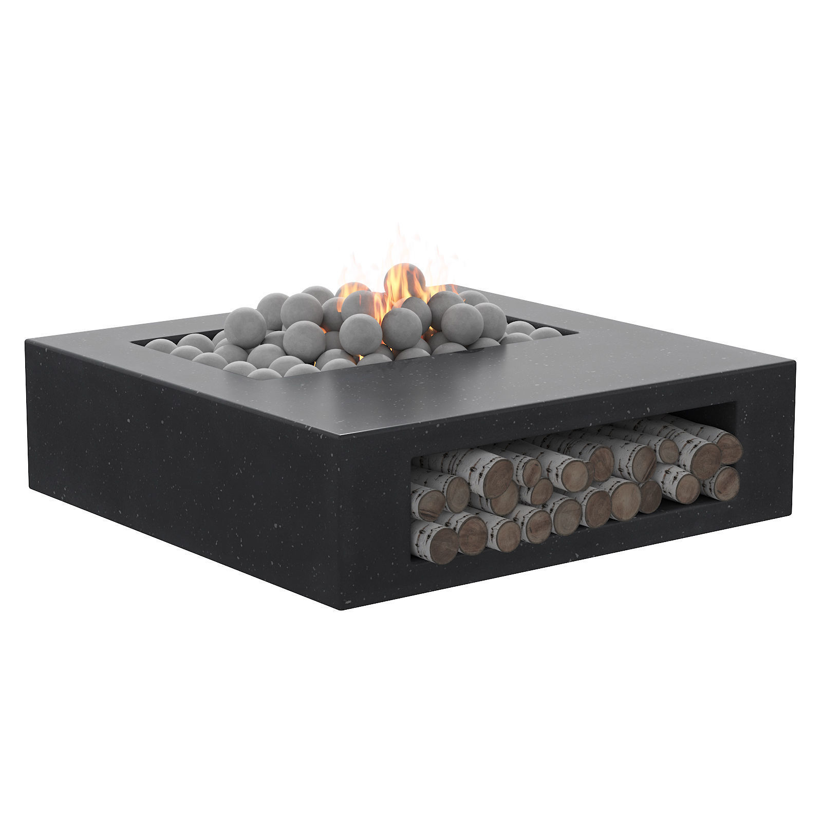 034 Concrete BBQ Dark 00 3D model_5