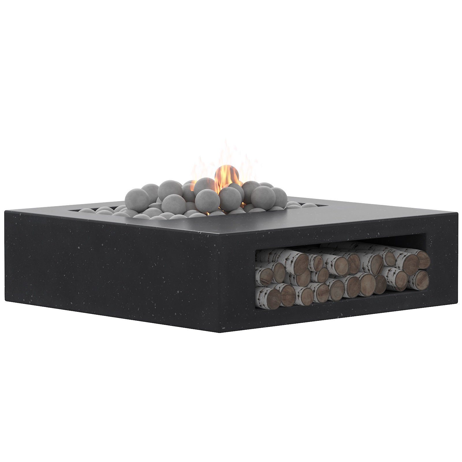 034 Concrete BBQ Dark 00 3D model_7