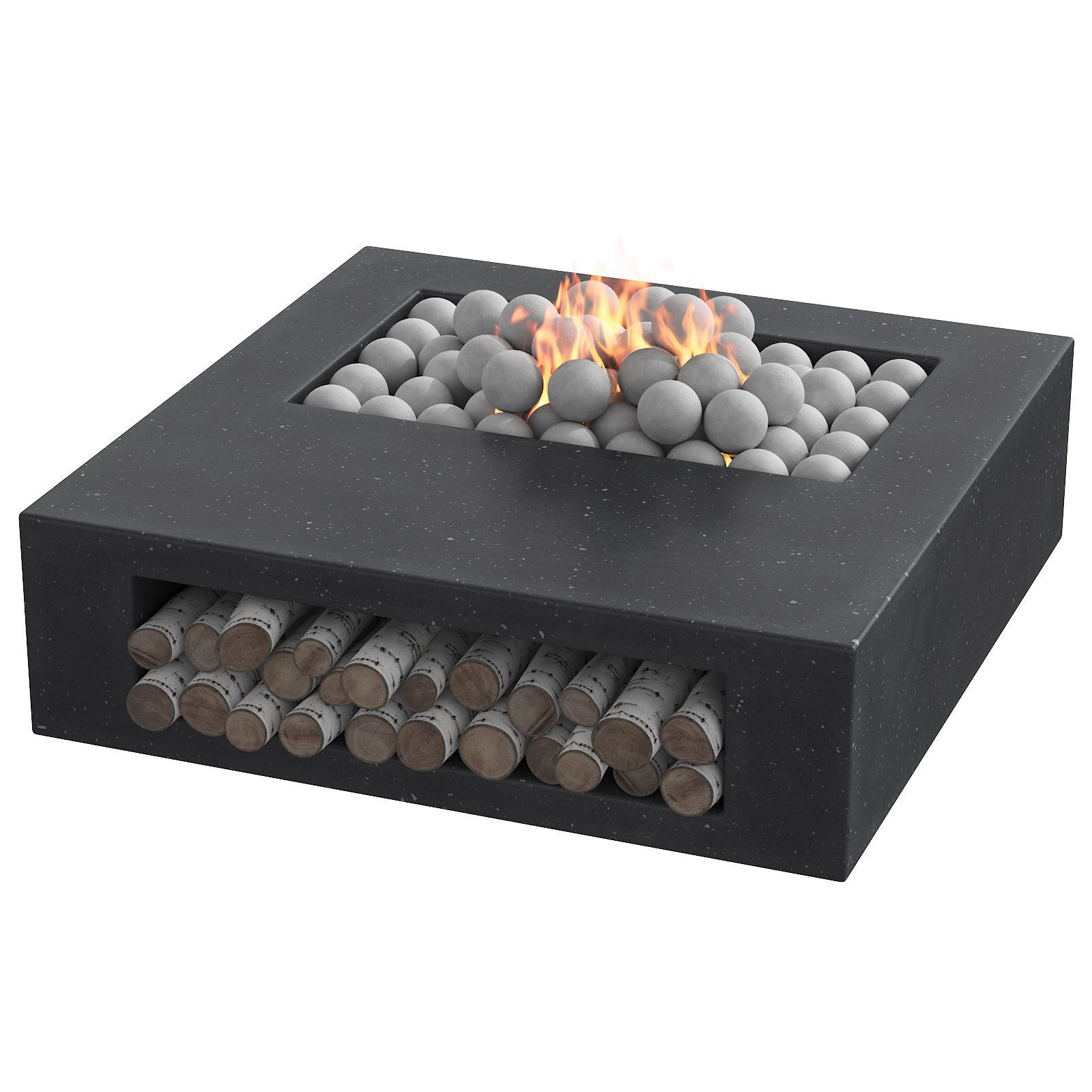 034 Concrete BBQ Dark 00 3D model_4