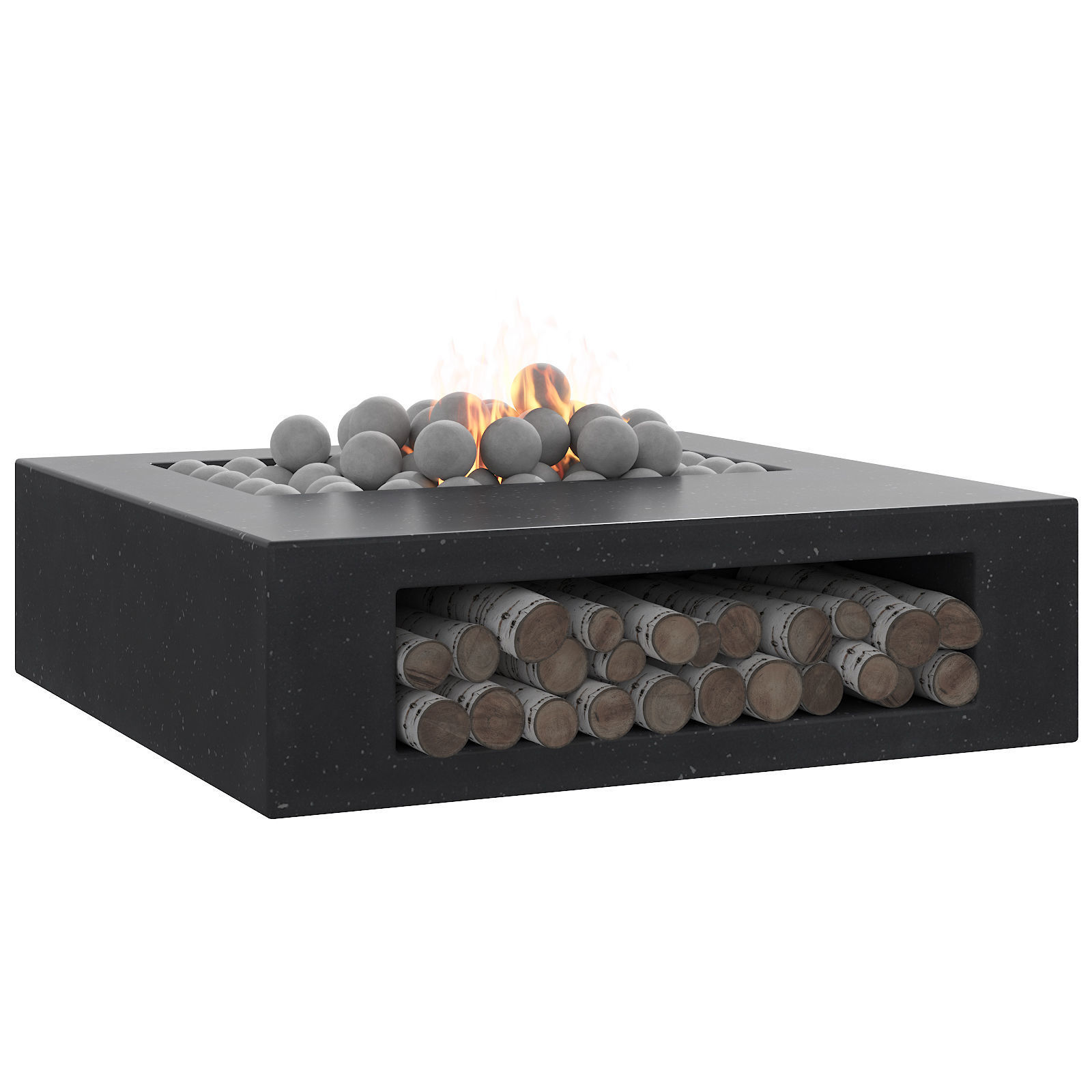 034 Concrete BBQ Dark 00 3D model_8