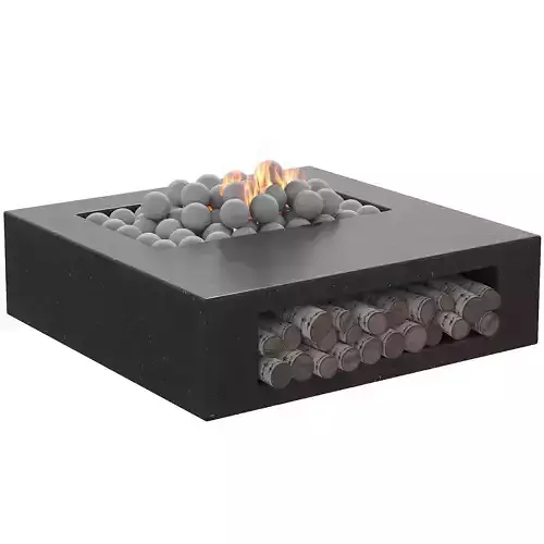 034 Concrete BBQ Dark 00 3D model