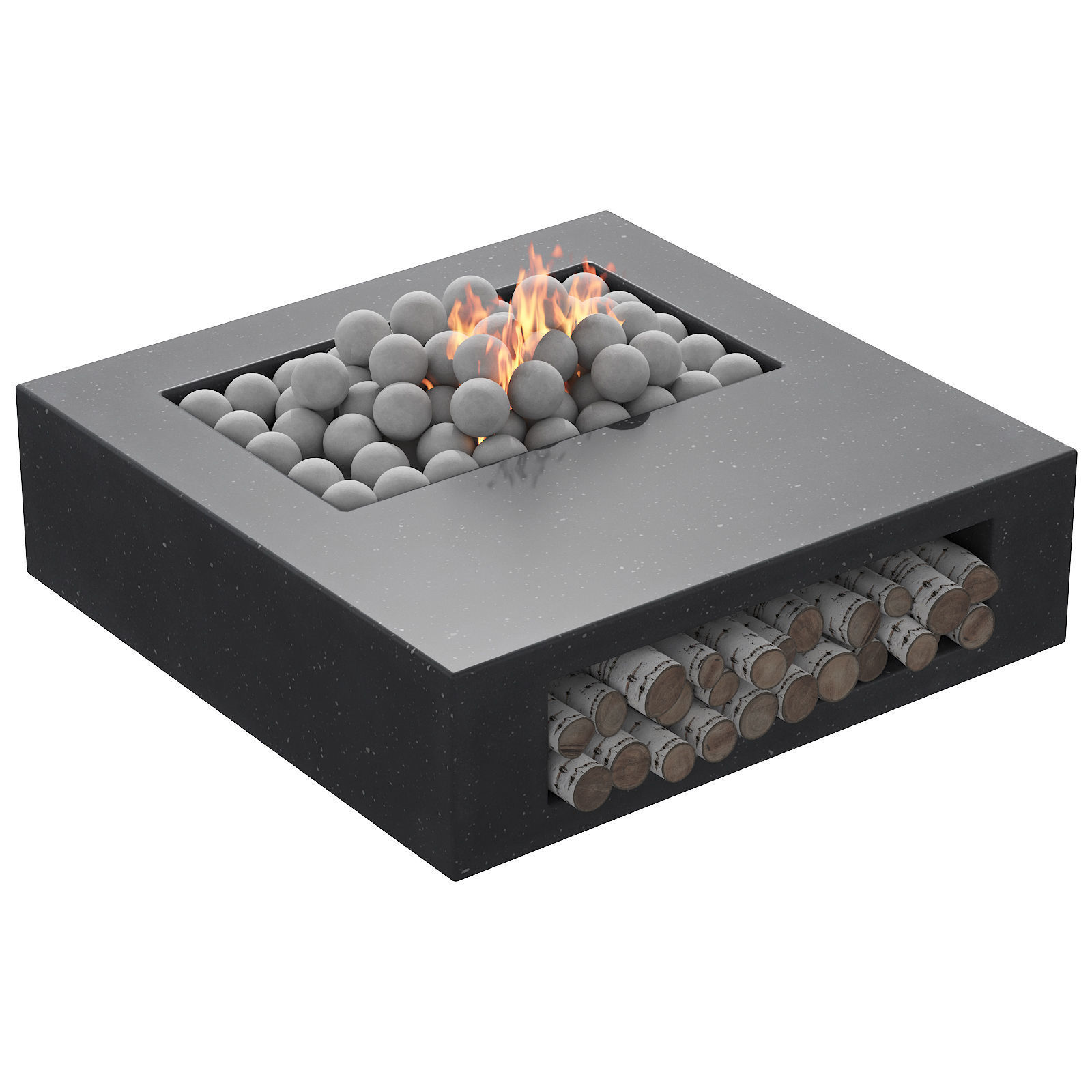 034 Concrete BBQ Dark 00 3D model_9