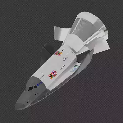ESA Hermes spaceplane 3D model