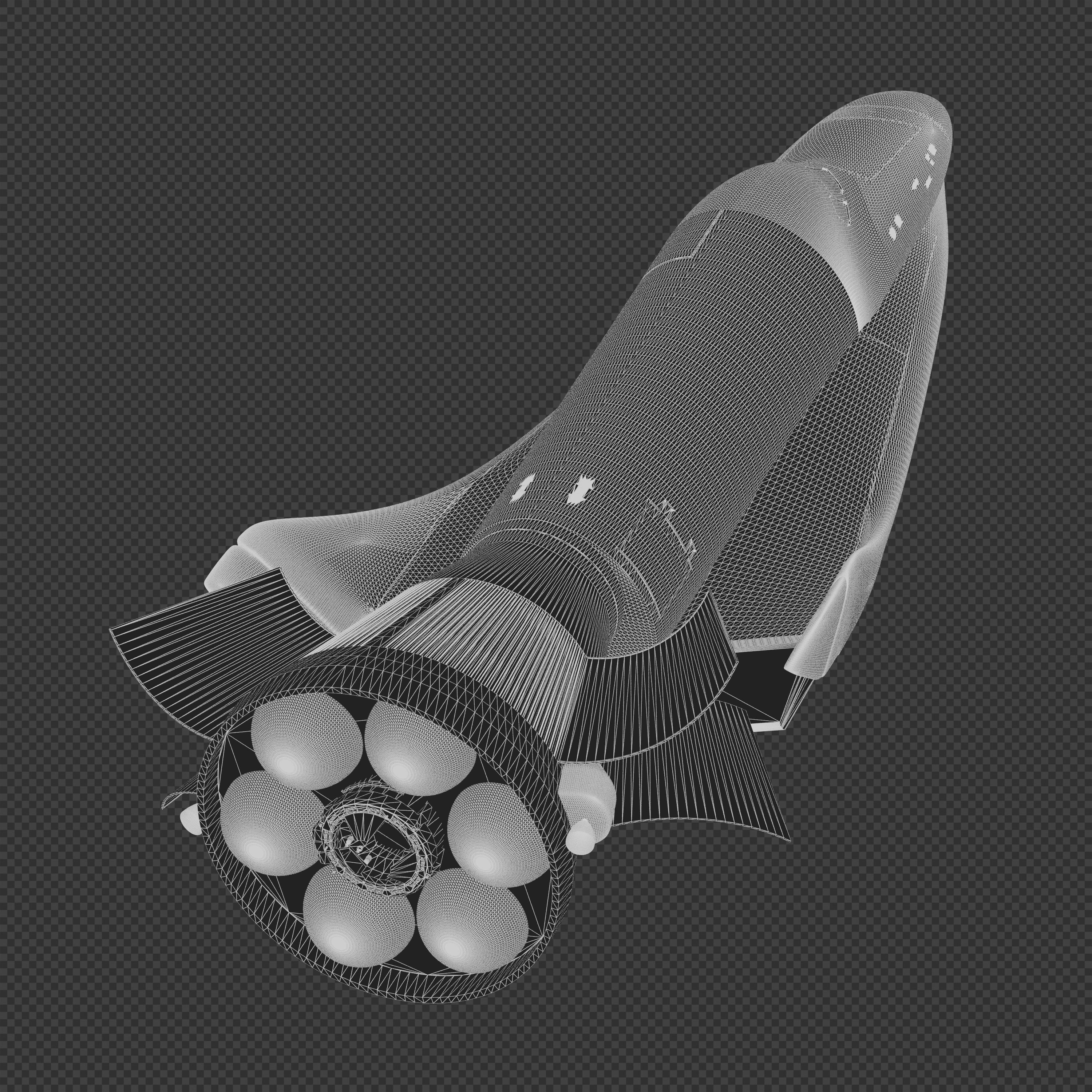 ESA Hermes spaceplane 3D model_7
