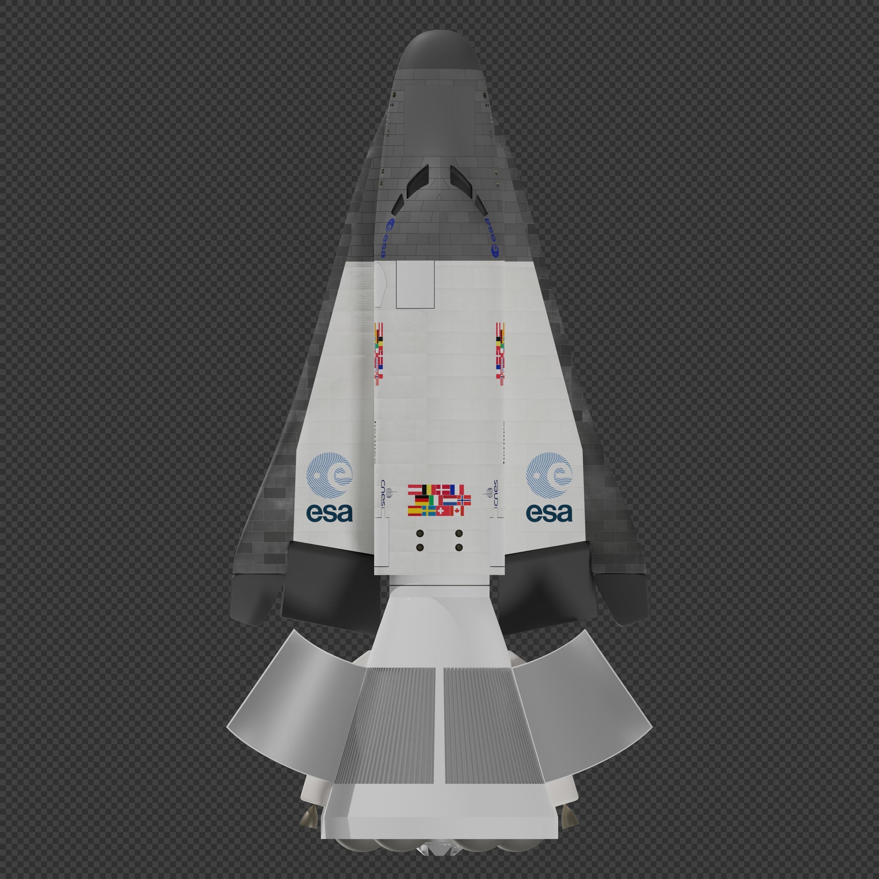 ESA Hermes spaceplane 3D model_3