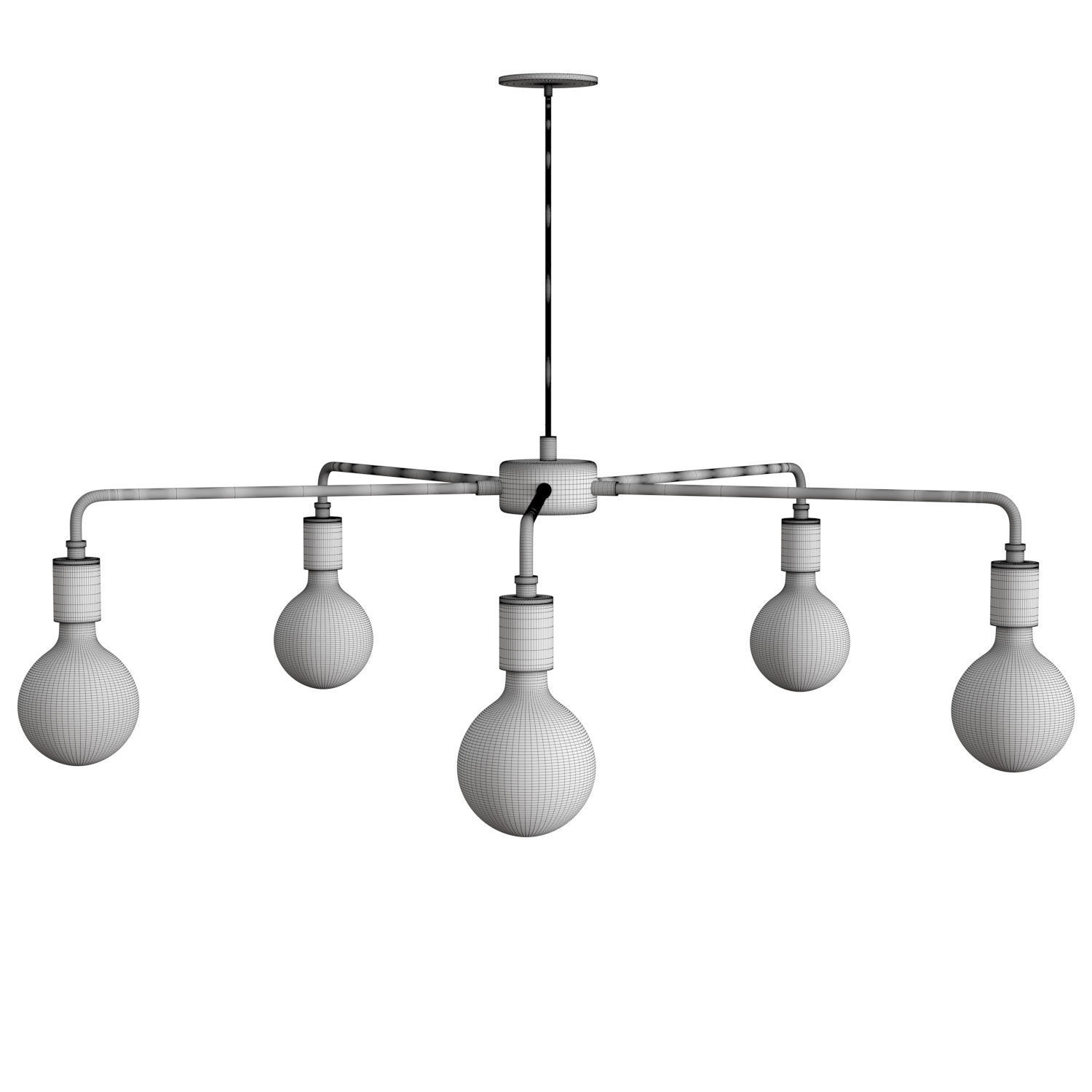 Chambers Chandelier 3D model_4