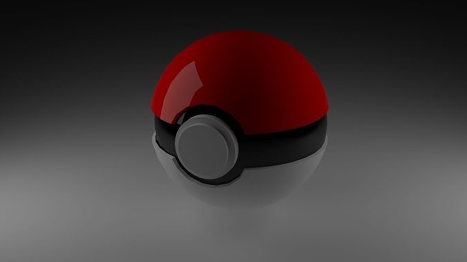 pokeball 1 pokemon ball 3D model