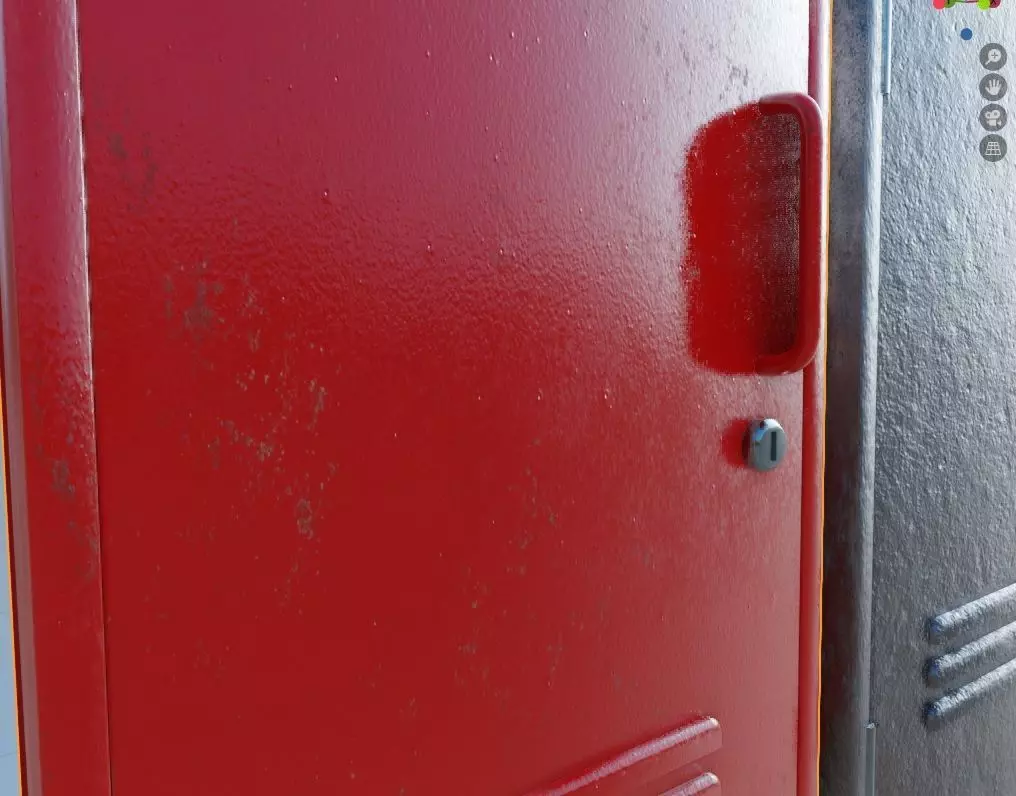 Locker Set 3D Model Low-poly 3D model_0