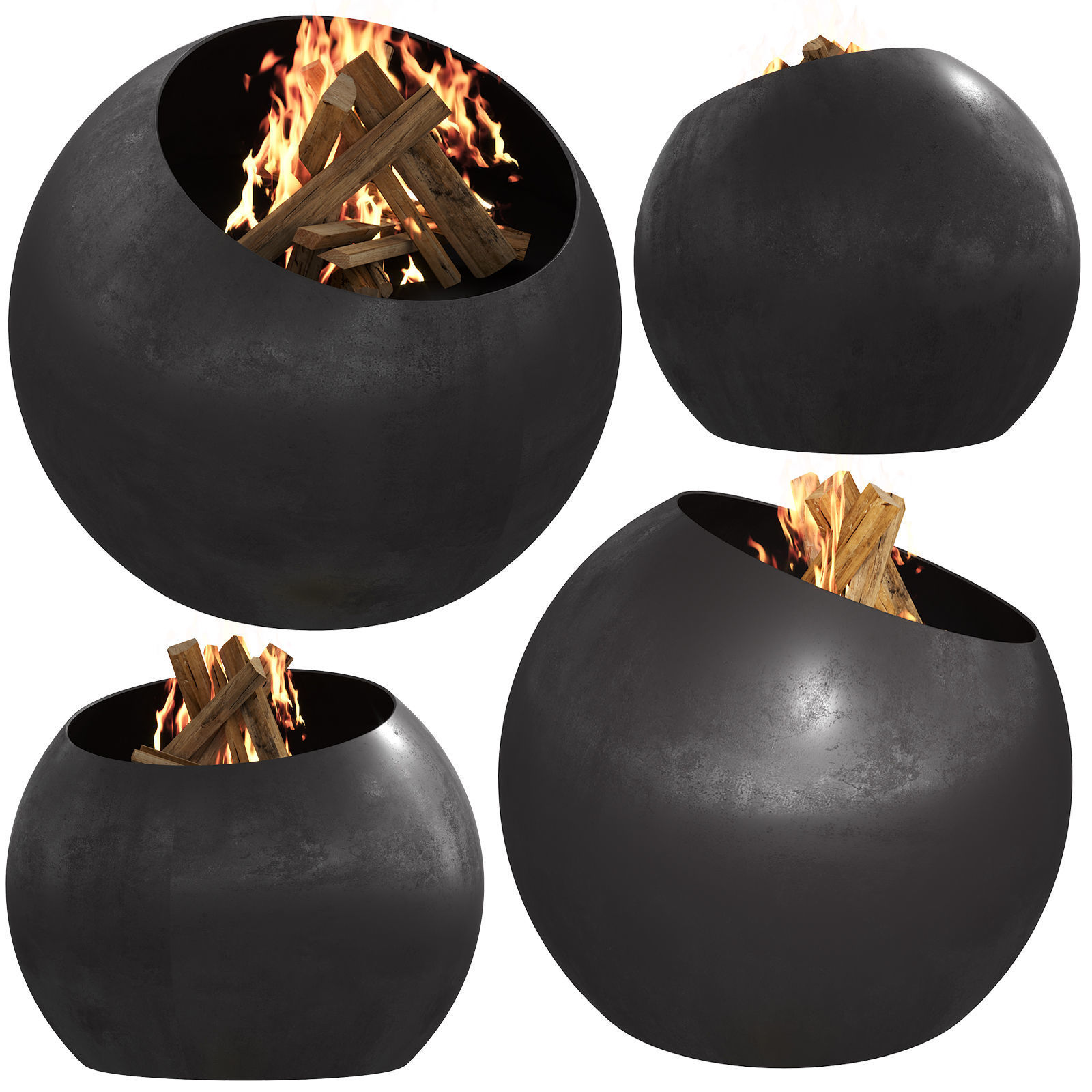 036 BBQ Bubble Spot 00 Low-poly 3D model_14