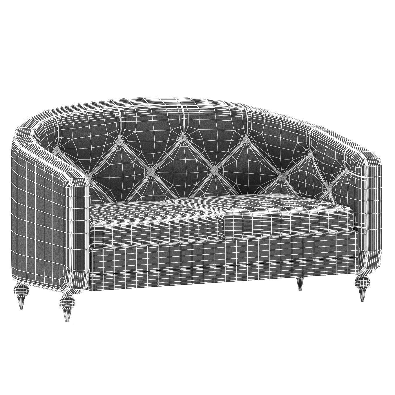sofa armchair 3D model_1