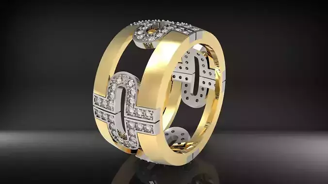 Amazing Brand ring with stones