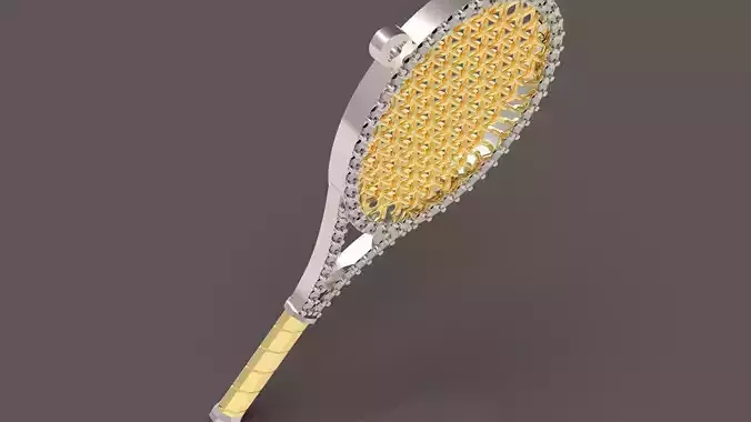 Fine Tennis pendant with stones