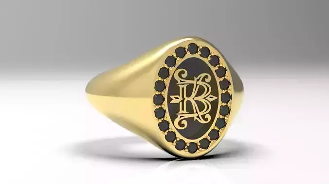 Male free branded ring