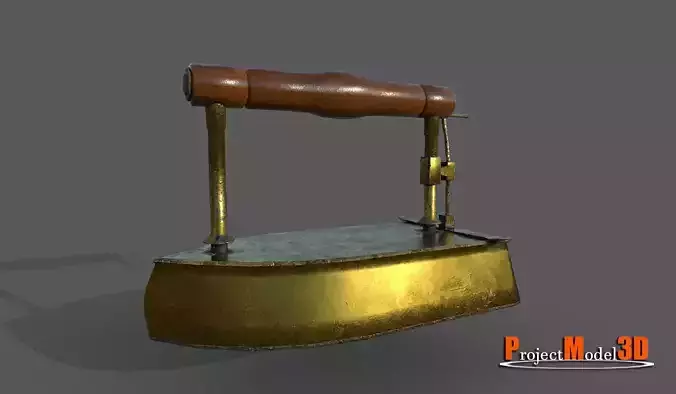 Old smoothing iron-Brass