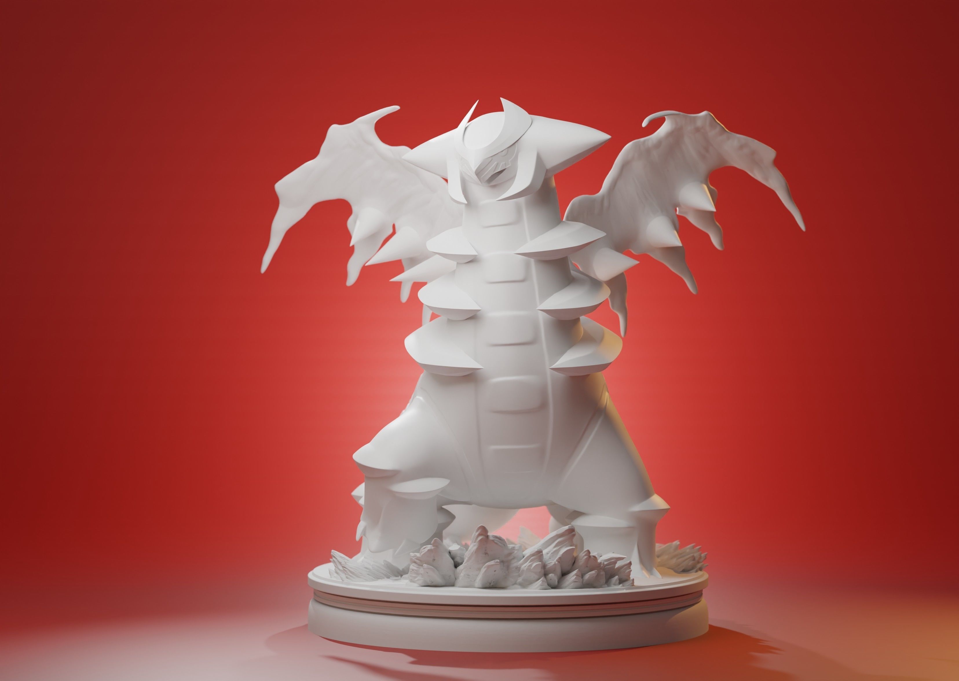 GIRATINA - 3D PRINTABLE POKEMON as a whole and with cuts 3D print model_11