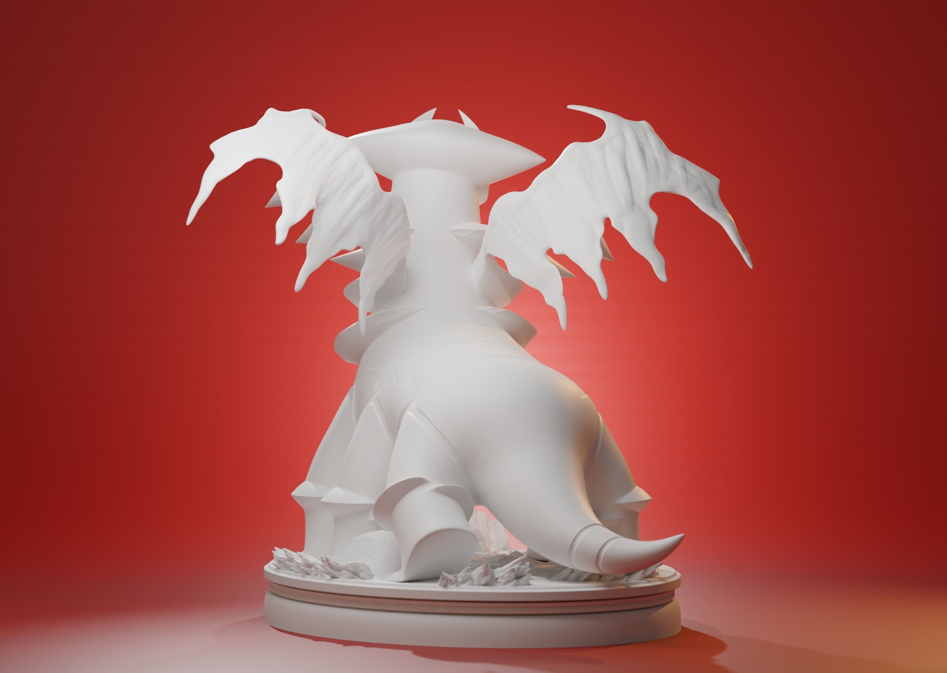 GIRATINA - 3D PRINTABLE POKEMON as a whole and with cuts 3D print model_7