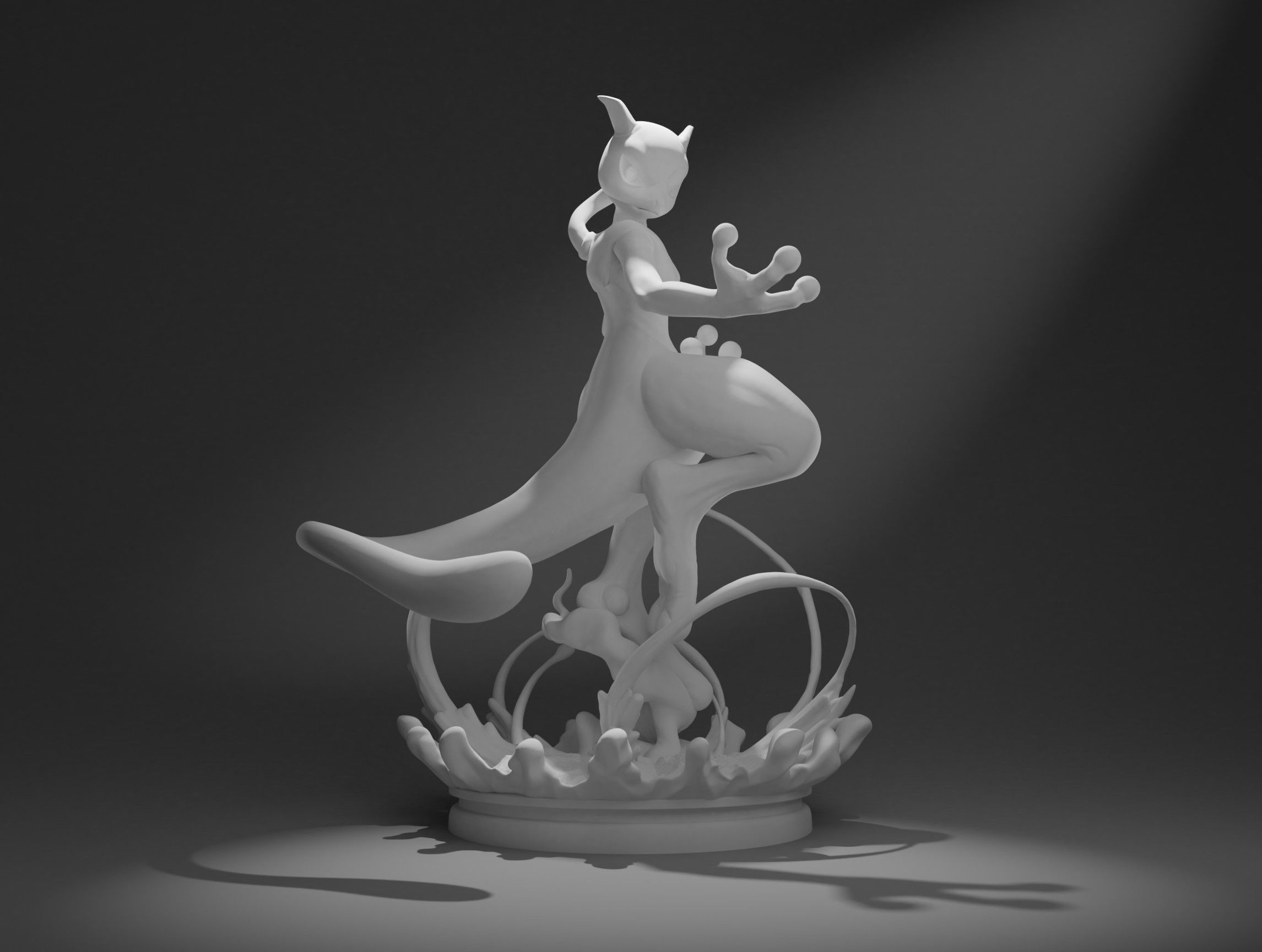 MEWTWO WITH SHADOWBALL-3D printable pokemon with cuts and whole 3D print model_14