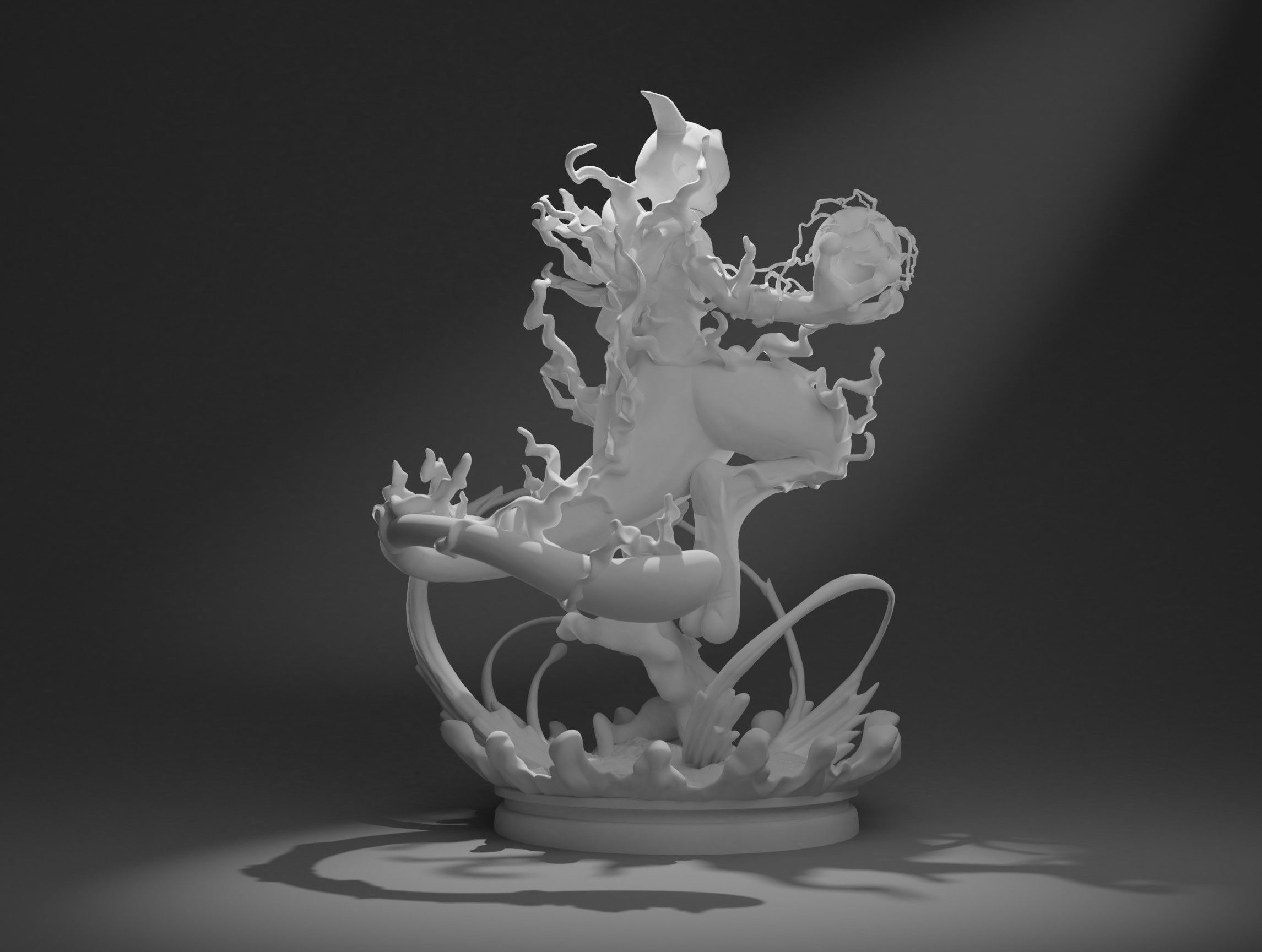 MEWTWO WITH SHADOWBALL-3D printable pokemon with cuts and whole 3D print model_7