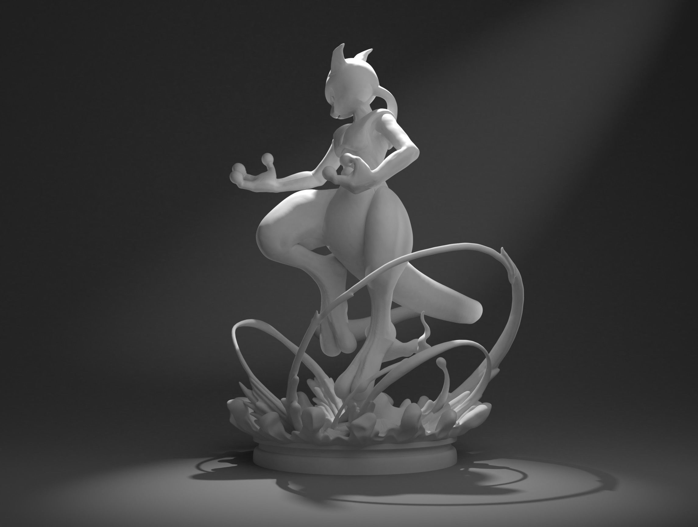 MEWTWO WITH SHADOWBALL-3D printable pokemon with cuts and whole 3D print model_16