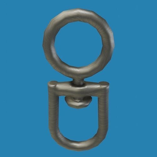 Destorcedor stainless steel ring pull Free low-poly 3D model