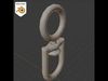 Destorcedor stainless steel ring pull Free low-poly 3D model_2