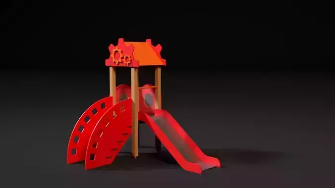 Children slide 3D model