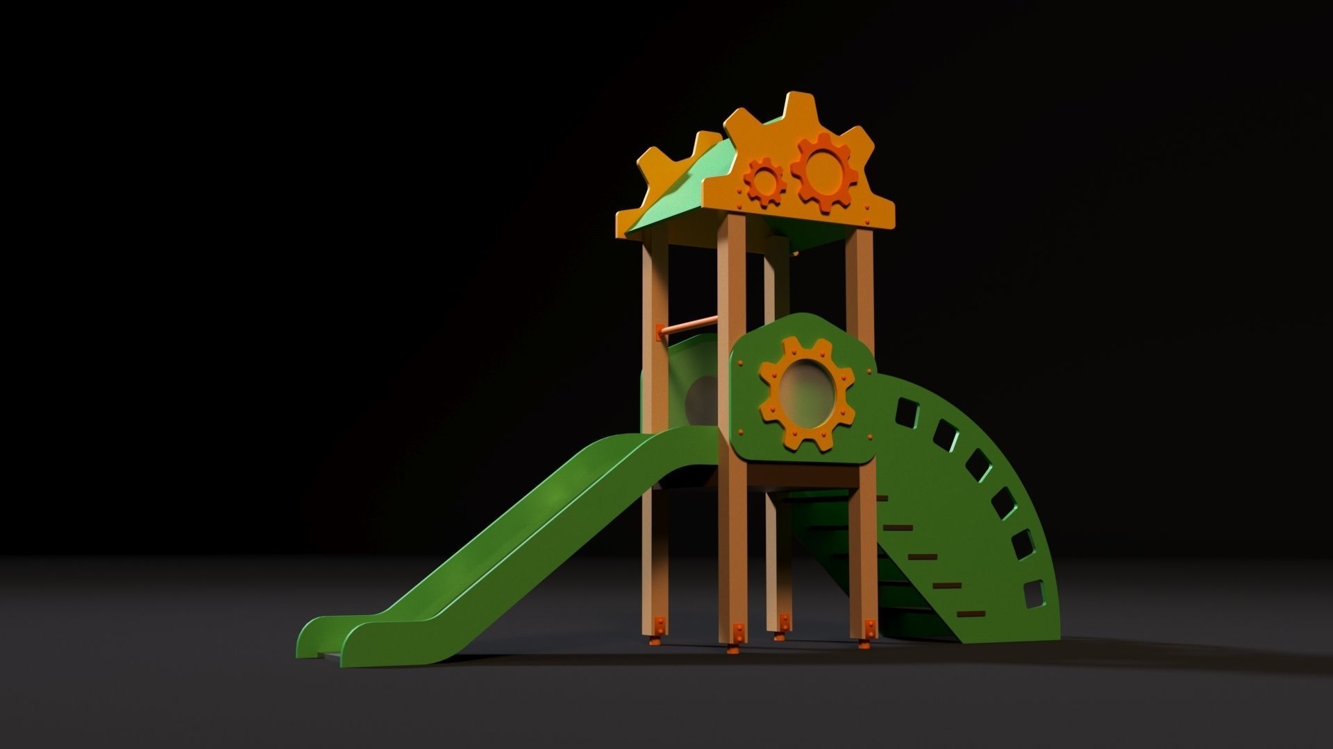 Children slide 3D model_6