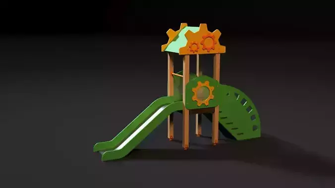 Children slide 3D model