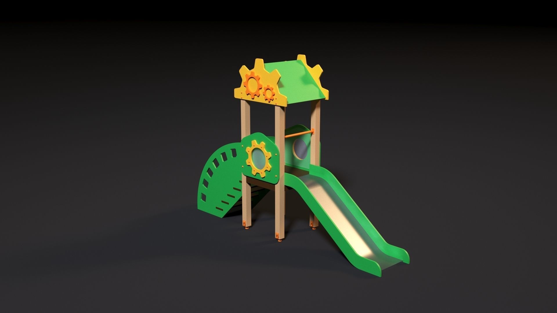 Children slide 3D model_4