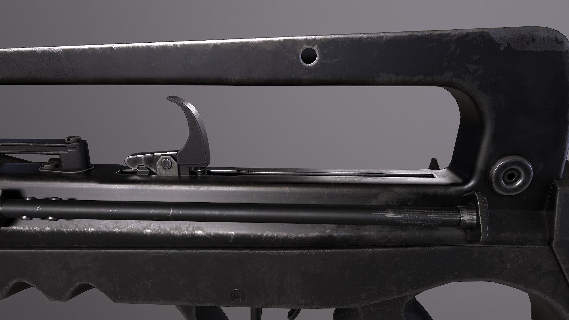 FAMAS G2 Rifle Low-poly 3D model_14