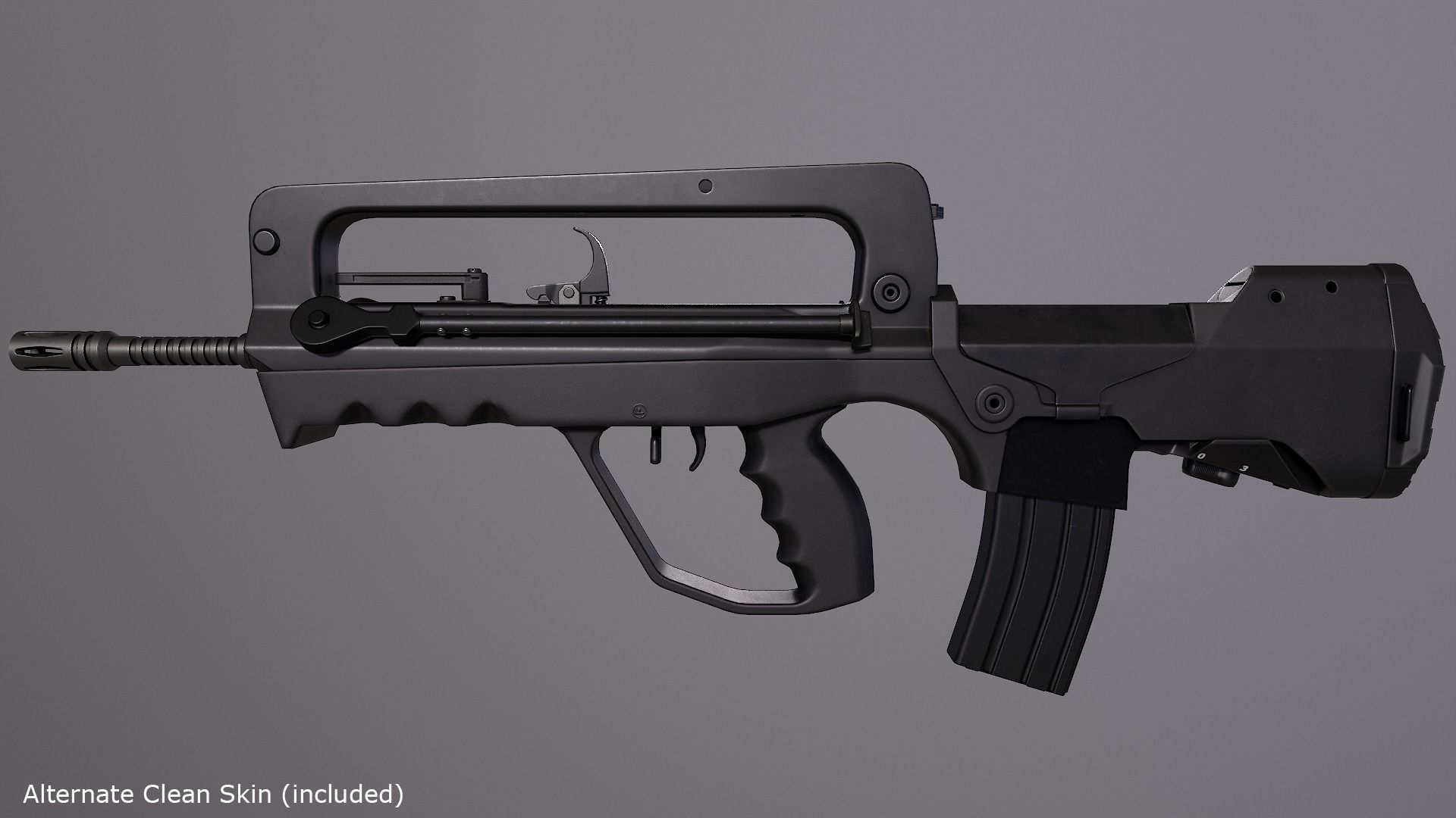FAMAS G2 Rifle Low-poly 3D model_31