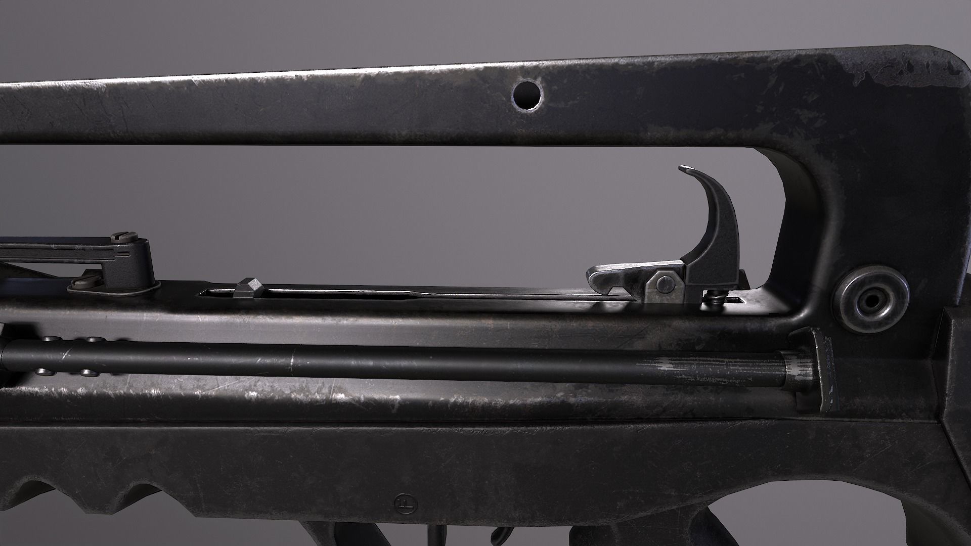 FAMAS G2 Rifle Low-poly 3D model_15