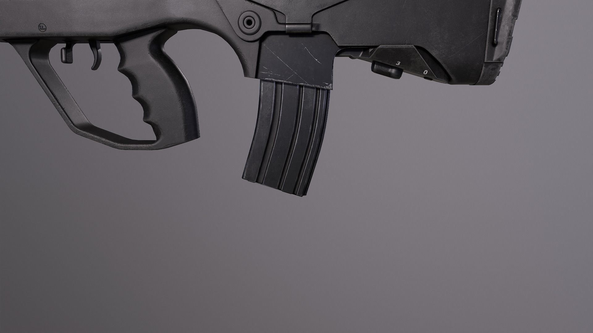 FAMAS G2 Rifle Low-poly 3D model_16