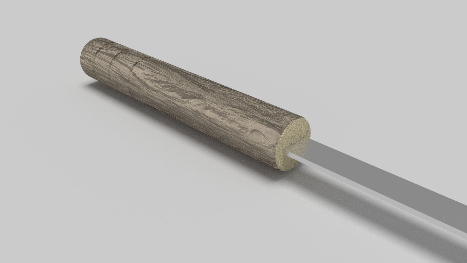 Barbecue Fork Low-poly 3D model_5