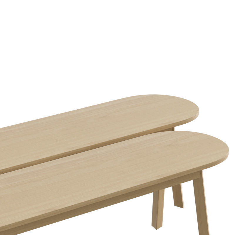 Triangle Leg Bench 3D model_2