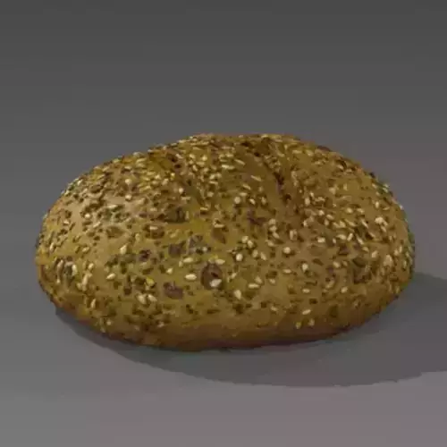 NMA Bread Kaiser 005 Low-poly 3D model