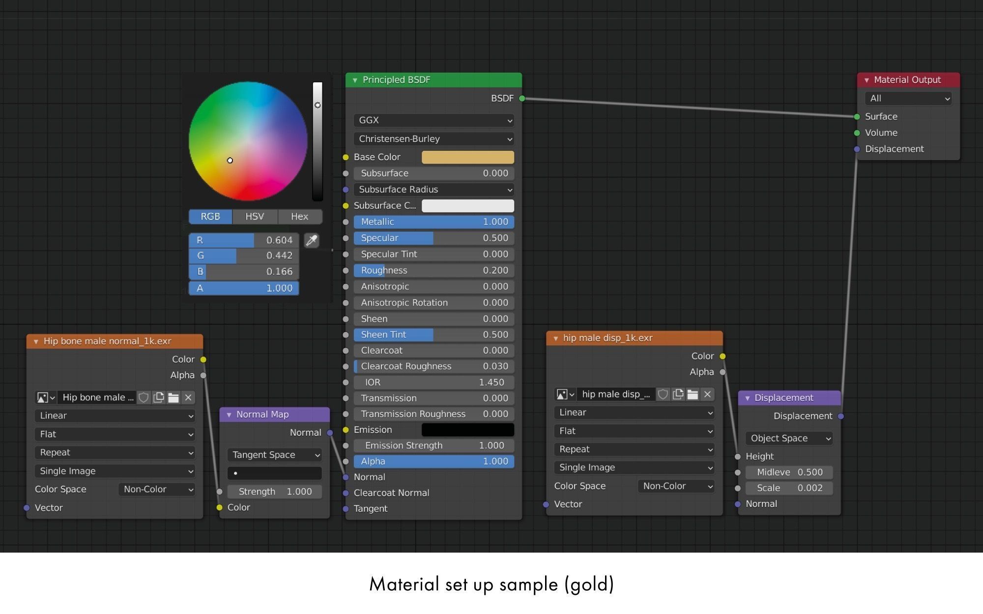 Rigged human skeletons and individual bones 3D model_19
