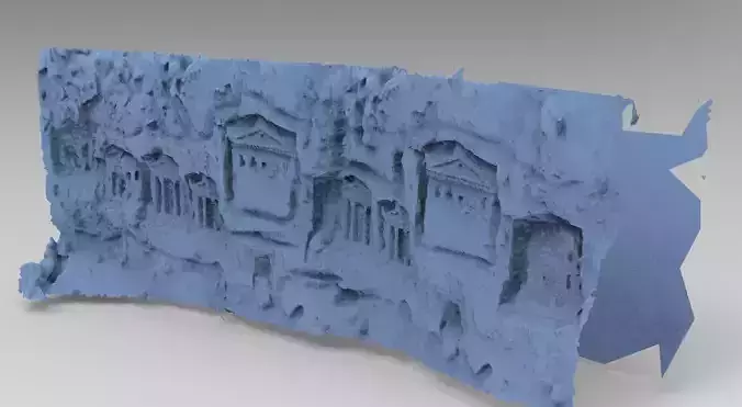 Greek Cave wall 3D model