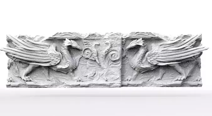 Dragon Ancient Wall design 3D model
