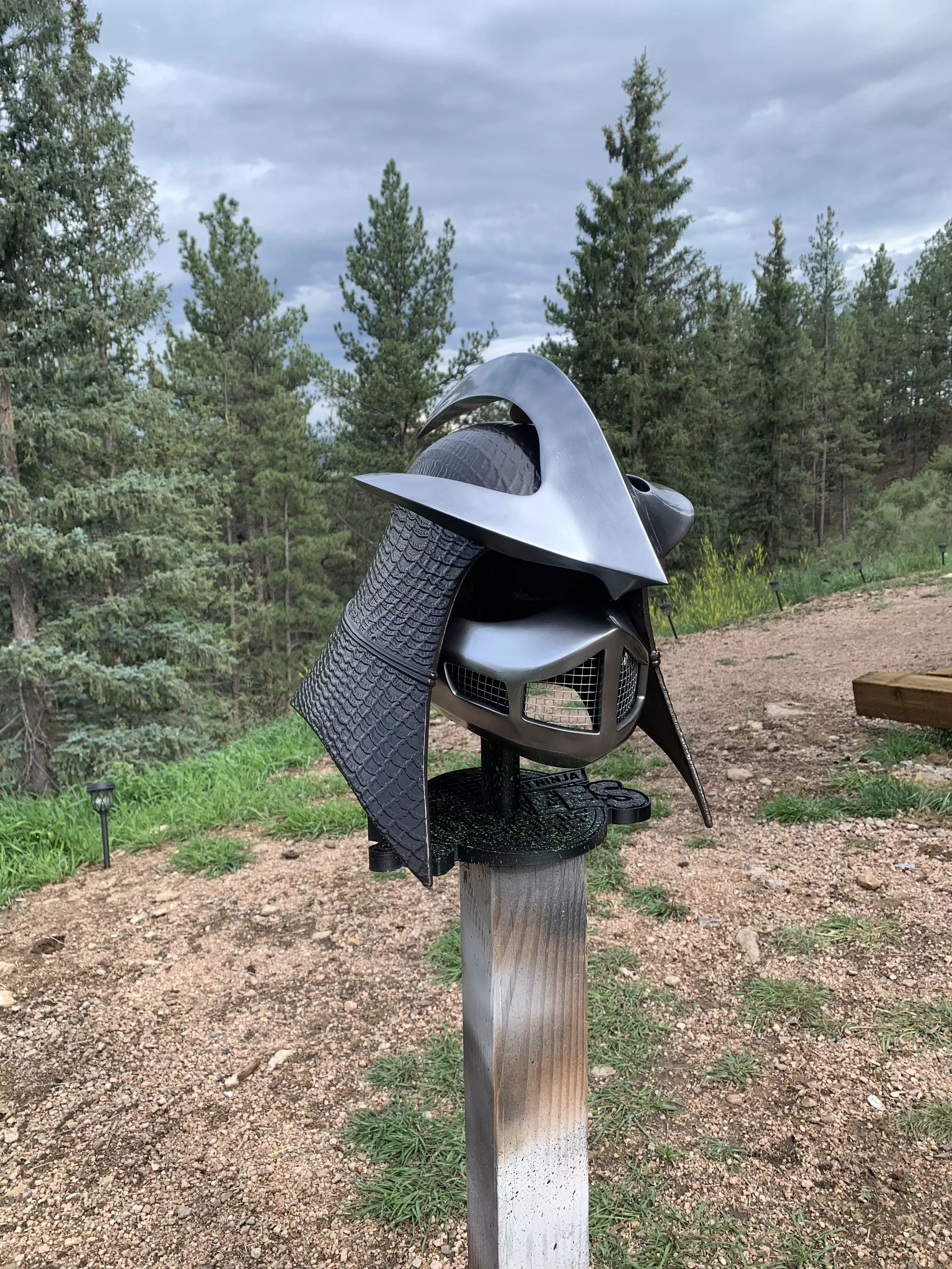 1990 TMNT Shredder movie helmet 3D print model_0