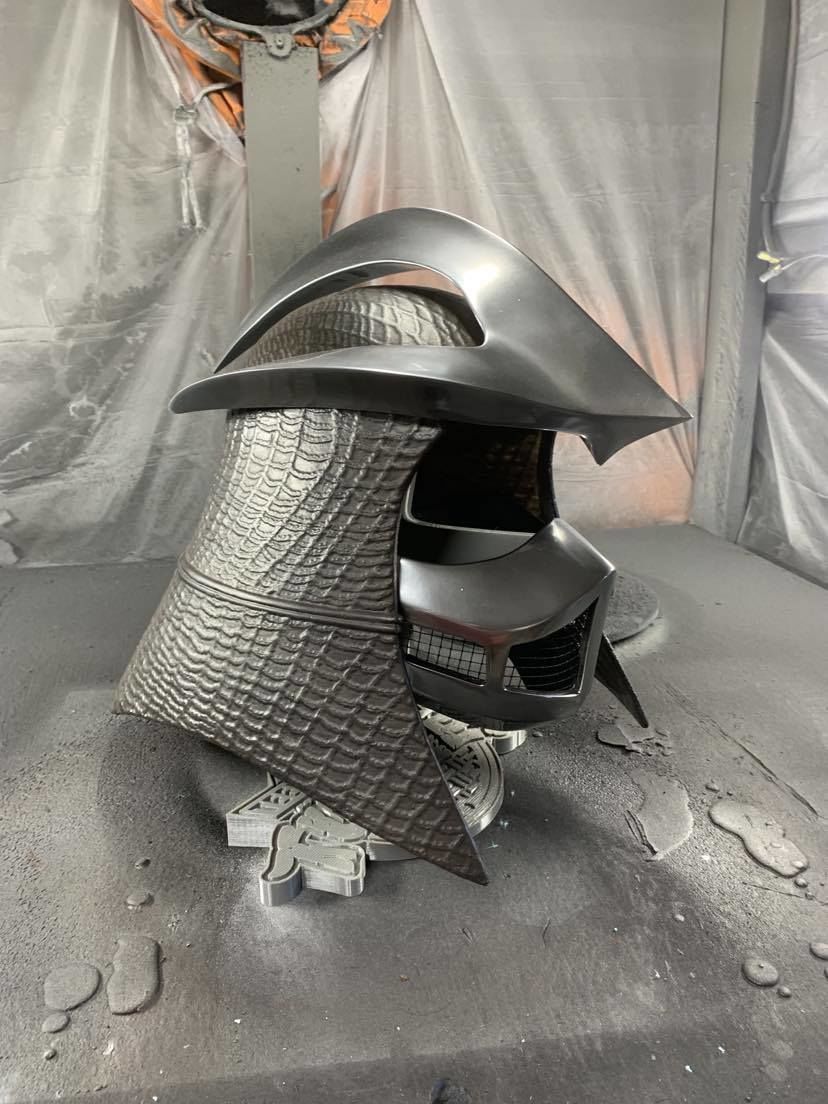 1990 TMNT Shredder movie helmet 3D print model_3