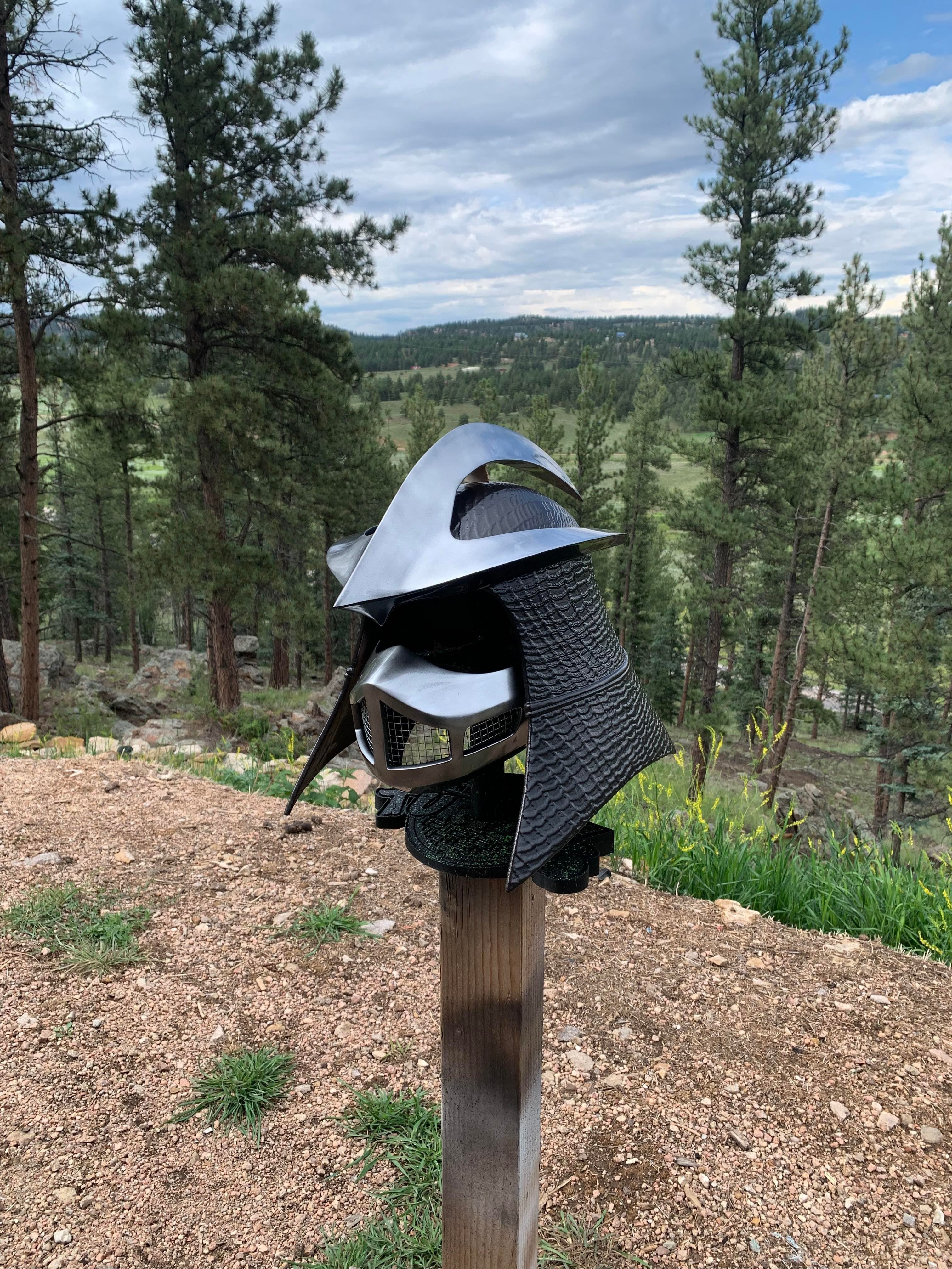 1990 TMNT Shredder movie helmet 3D print model_2